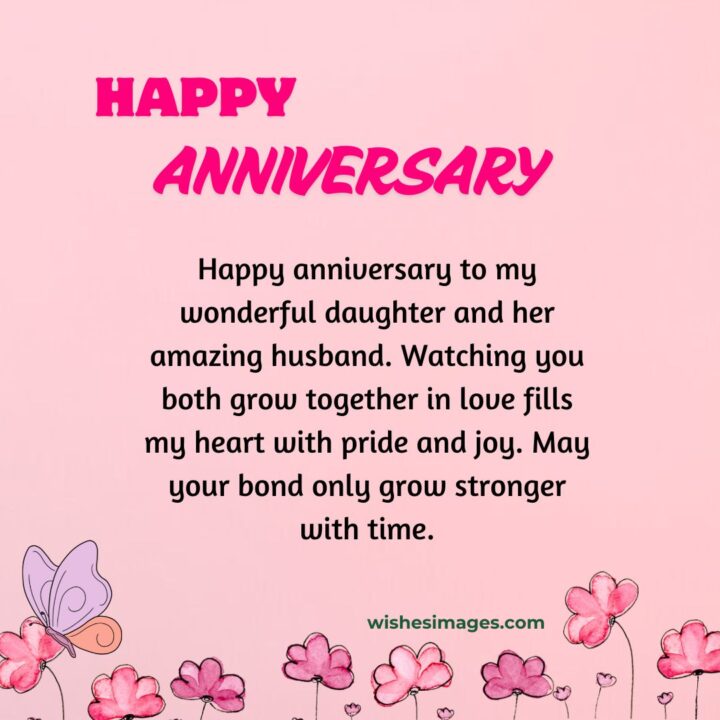 Anniversary Wishes for Daughter and Son-in-Law from Dad