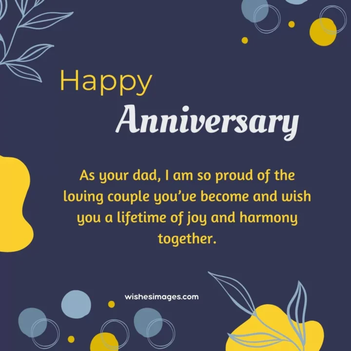 Anniversary Wishes for Son and Daughter-in-Law