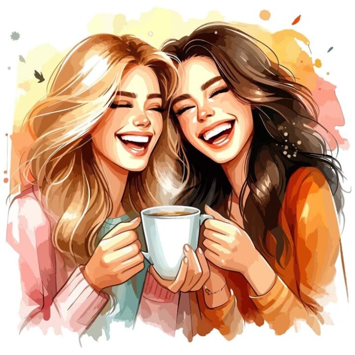 Cartoon & Animated Best Friend DP for Girls