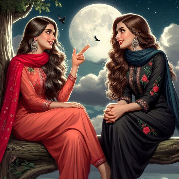 Cartoon & Animated Best Friend DP for Girls