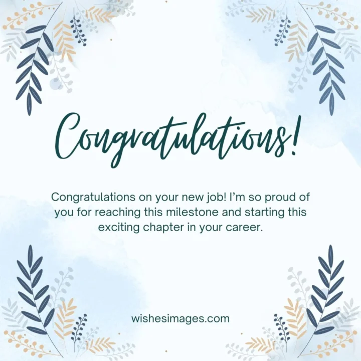 Congratulations Messages for a New Job
