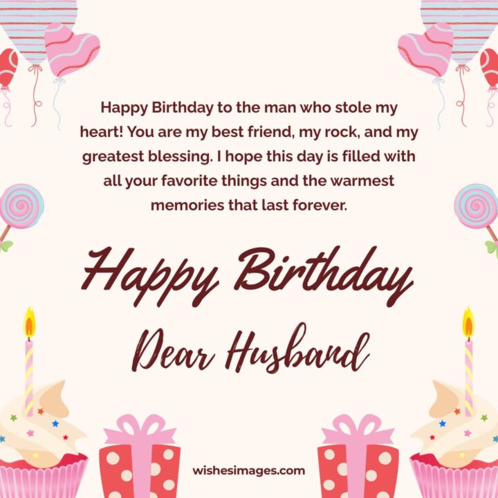 Cute Happy Birthday wishes for my Husband
