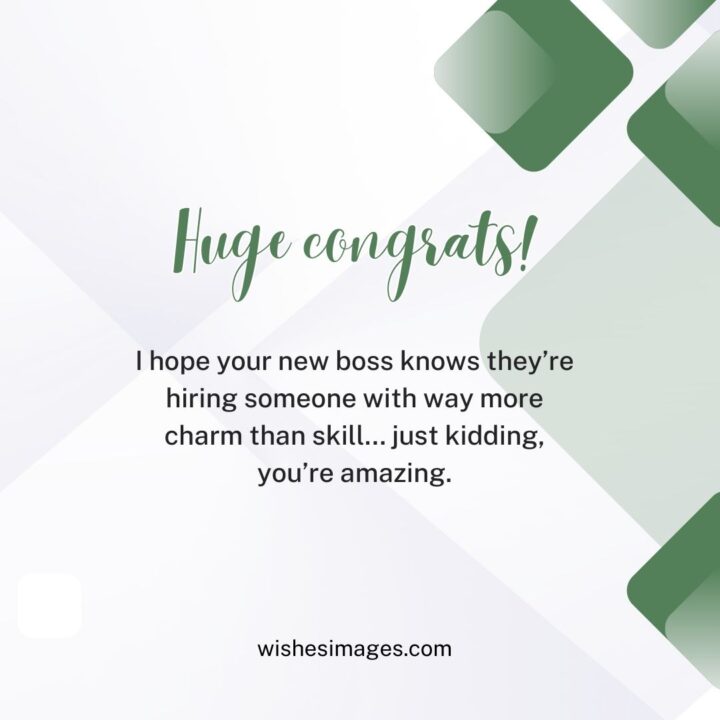 Funny Job Congratulations Messages for Friends