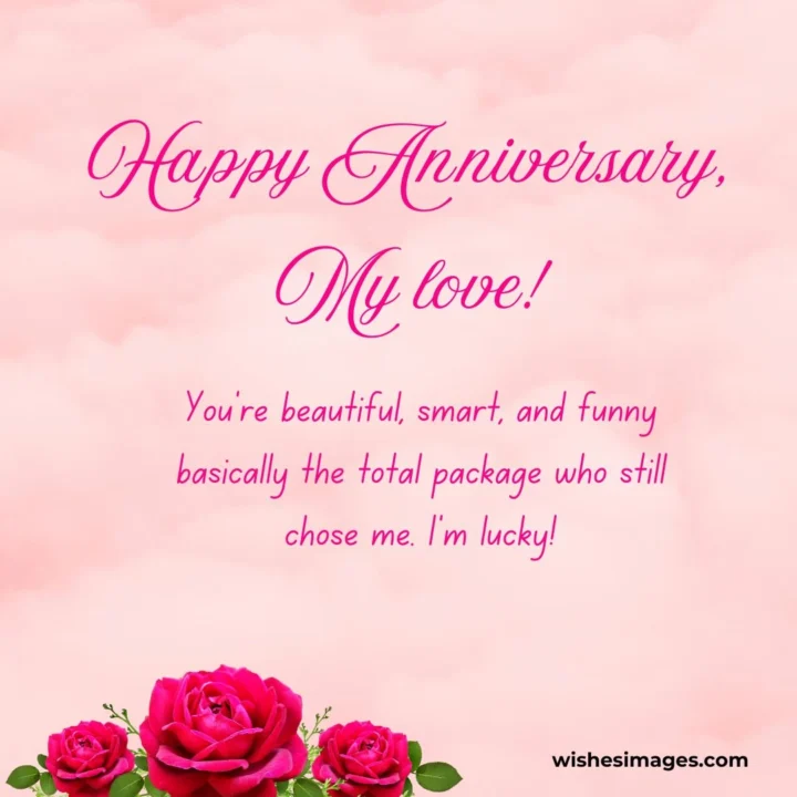 Funny and Cute Anniversary Wishes for Her
