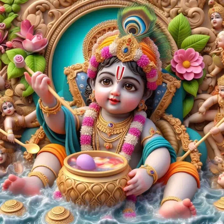 cute krishna whatsapp dp images hd