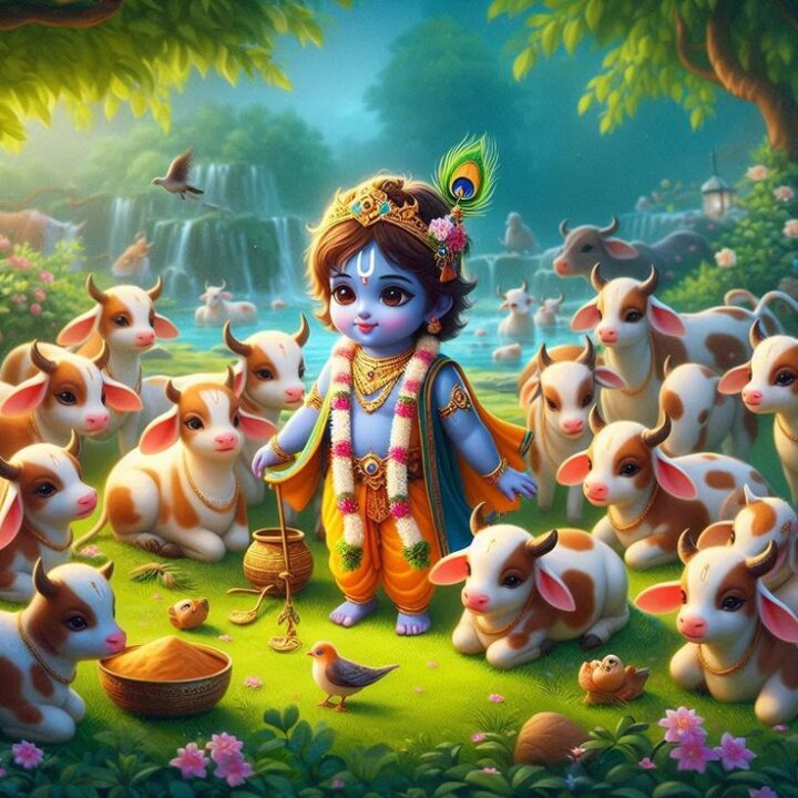 Cute Krishna Profile Pictures for Whatsapp