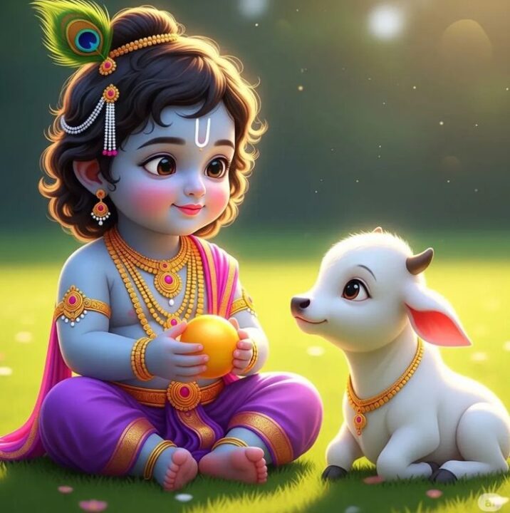 Cute Krishna Profile Pictures for Whatsapp