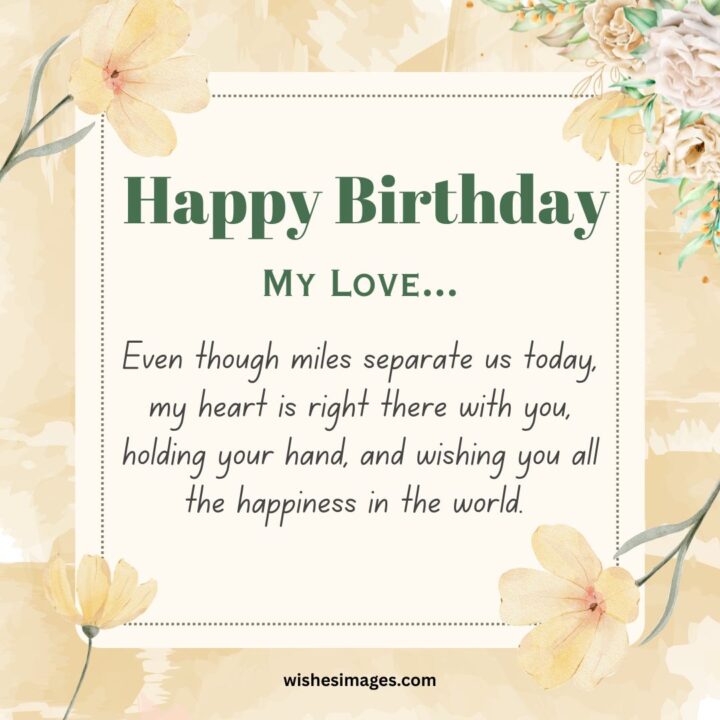 Long-Distance Birthday Wishes for Girlfriend
