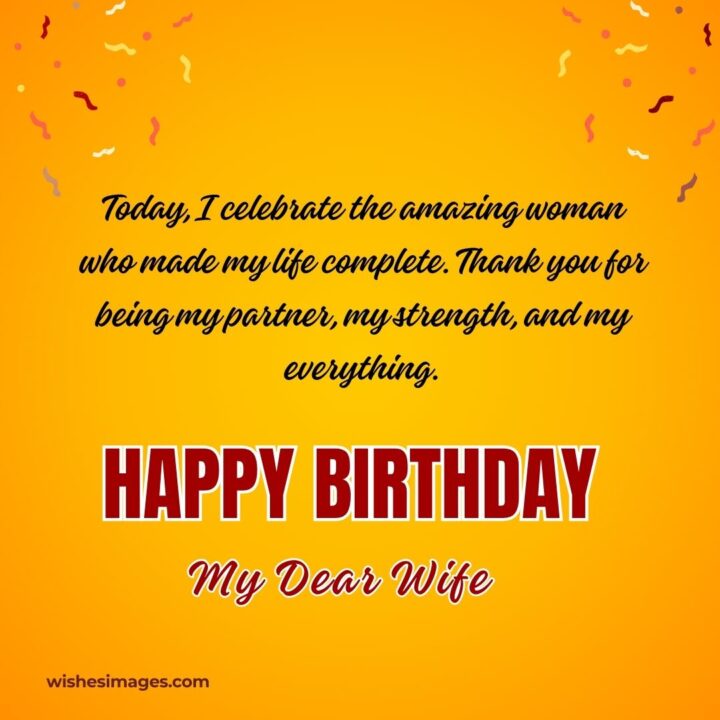 Sweet Birthday Wishes for my wife