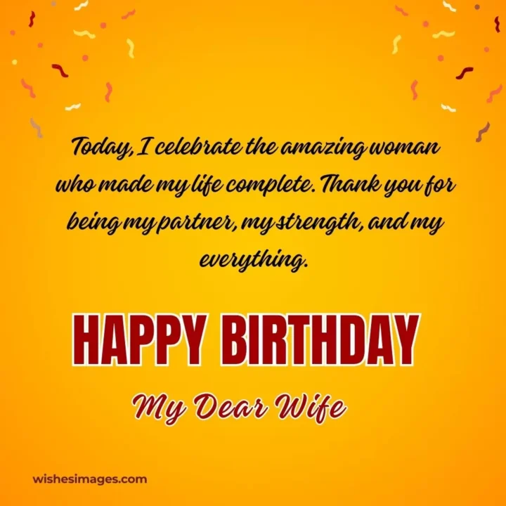 Sweet Birthday Wishes images for wife