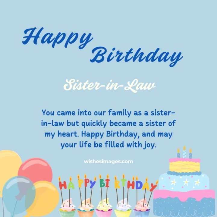 birthday greetings for sister-in-law