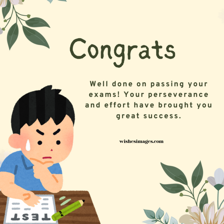 Congratulations Messages for Passing Exams