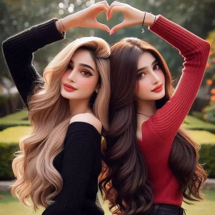 stylish two friends profile pictures