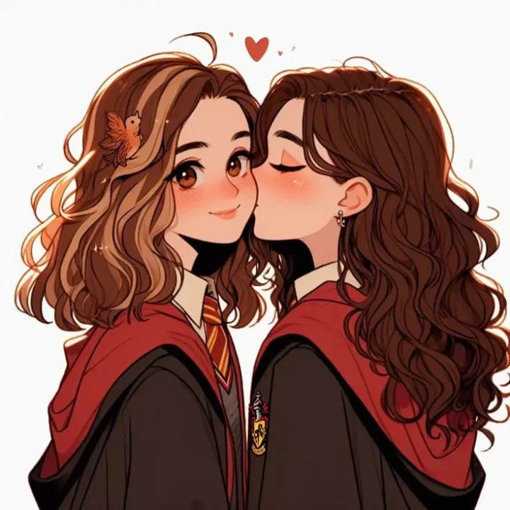 Aesthetic girls friendship profile picture