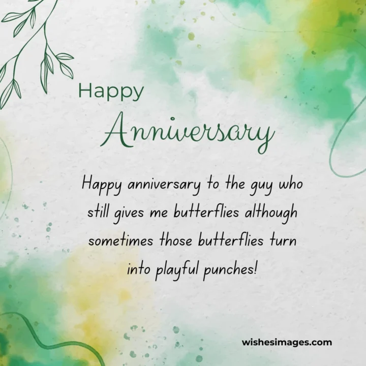 Funny and Sweet Anniversary Messages for Him