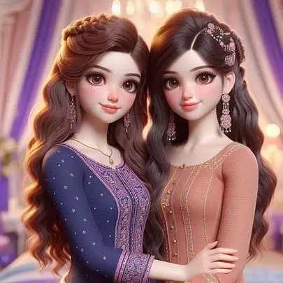 stylish two friends profile pictures