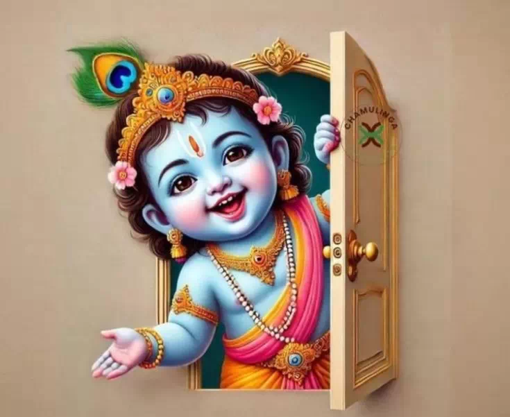 Cute Krishna DP images for WhatsApp Profile