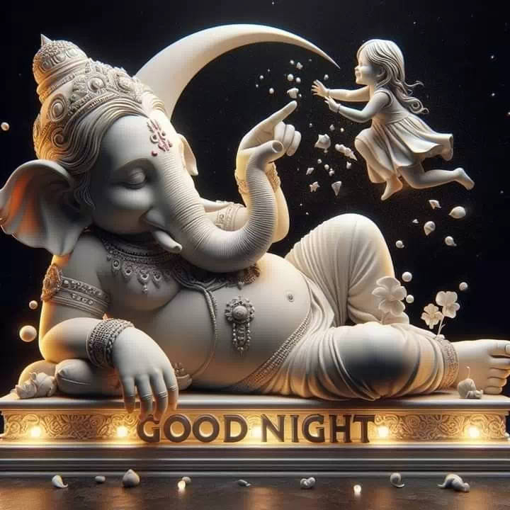 Ganesha Good Night DP Images