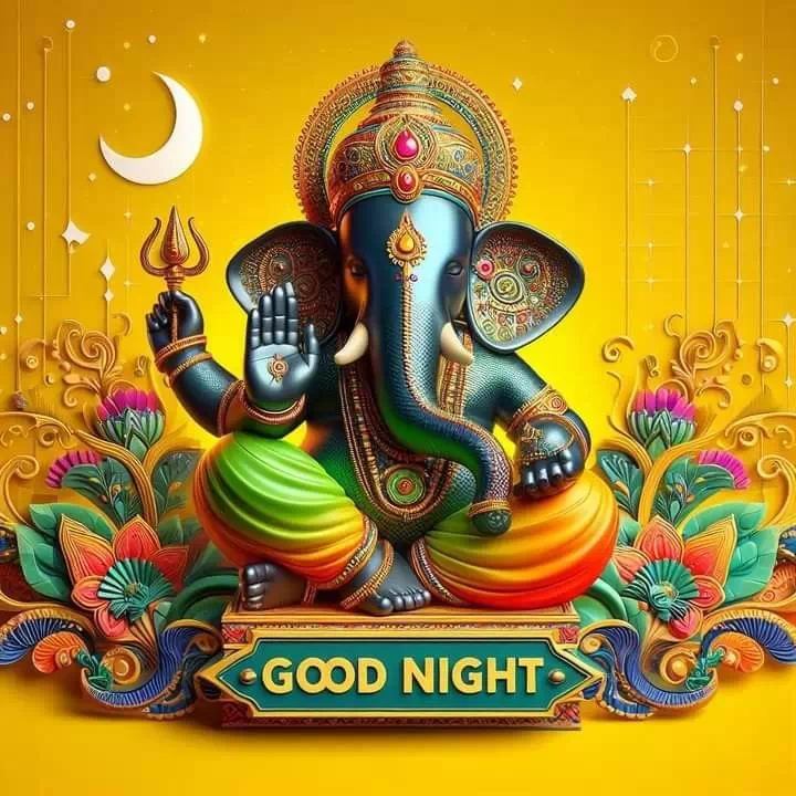 Ganesha Good Night DP Images
