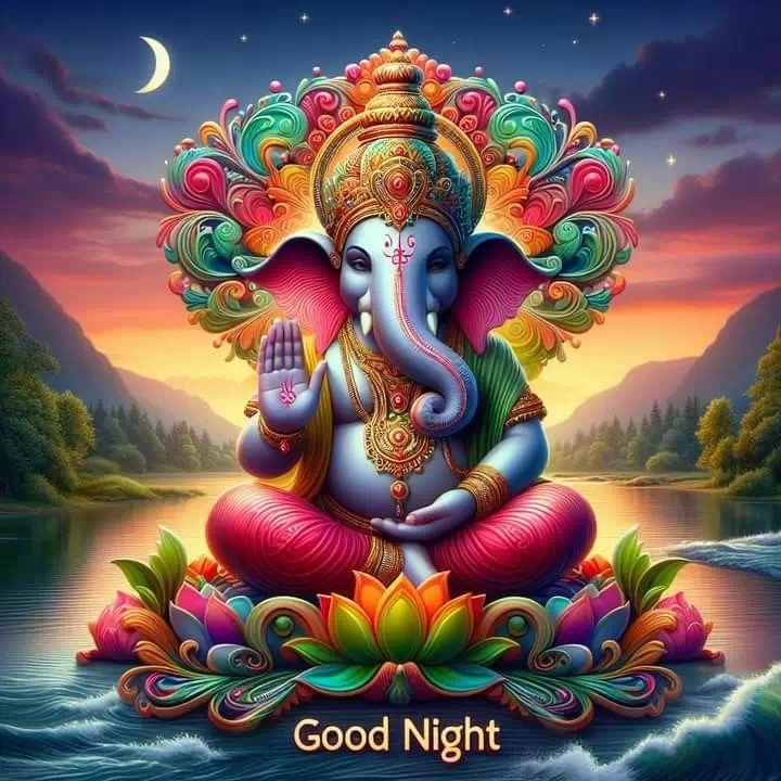 Ganesha Good Night DP Images