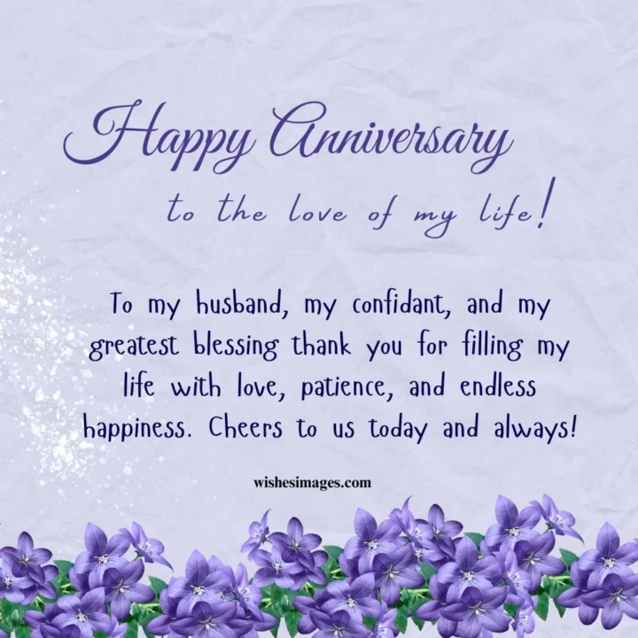 Happy Anniversary wishes for Him