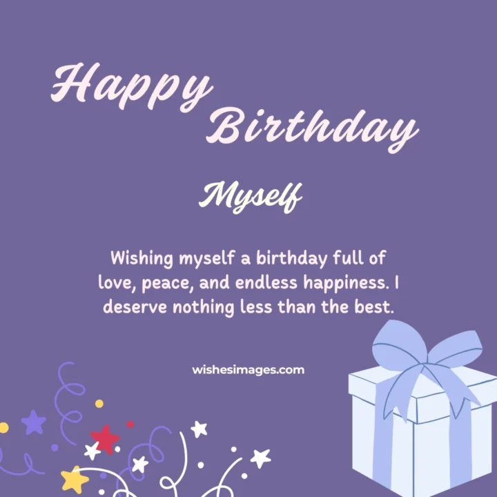Happy Birthday wishes for Myself