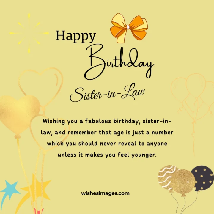 Happy Birthday Wishes for Sister-in-Law