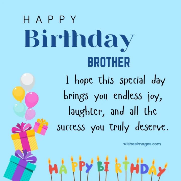 Happy Birthday Wishes for Brother