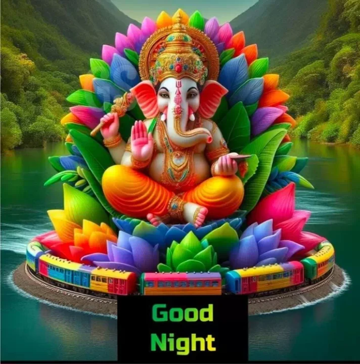 God Ganesh Good Night Images for WhatsApp DP 