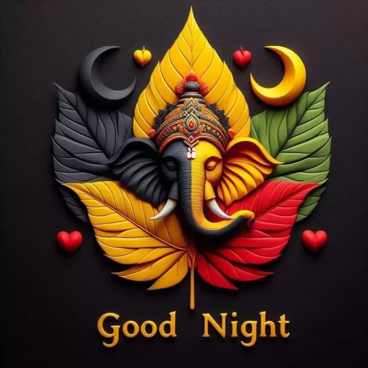 God Ganesh Good Night Images for WhatsApp DP 