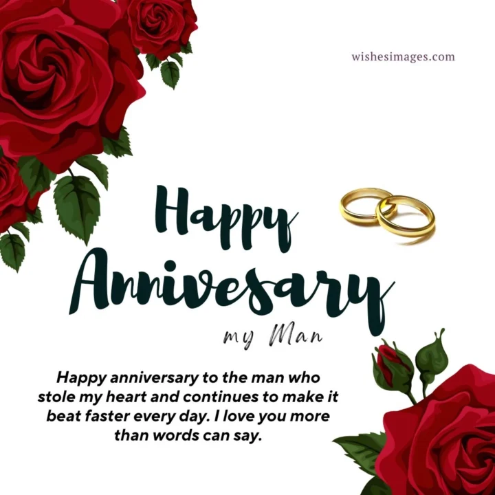 Romantic Happy Anniversary Wishes for Husband