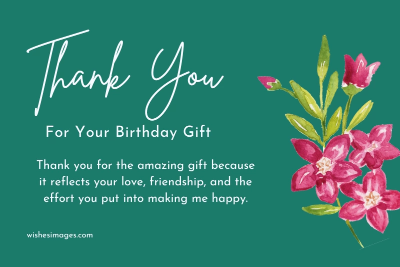 thank you messages for birthday gift