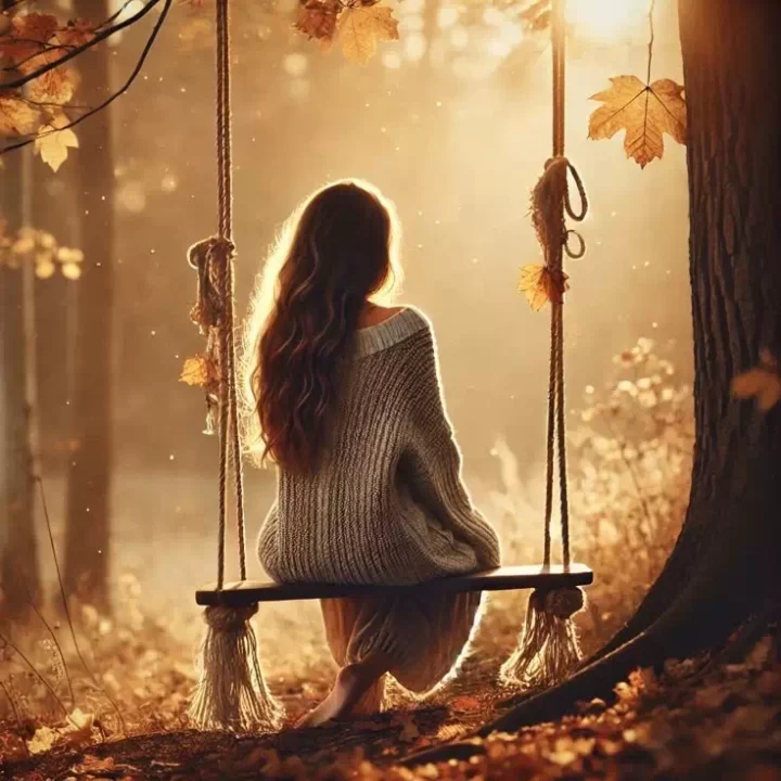 simple alone girl dp for profile picture