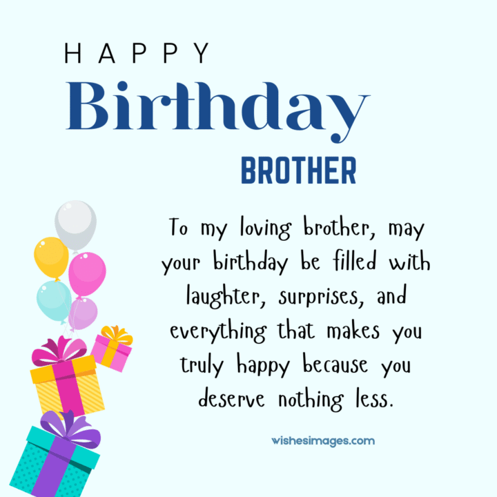 Happy Birthday Wishes for Brother