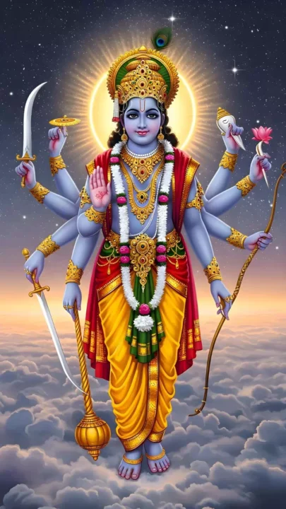 Beautiful God Vishnu Bhagwan WhatsApp DP image