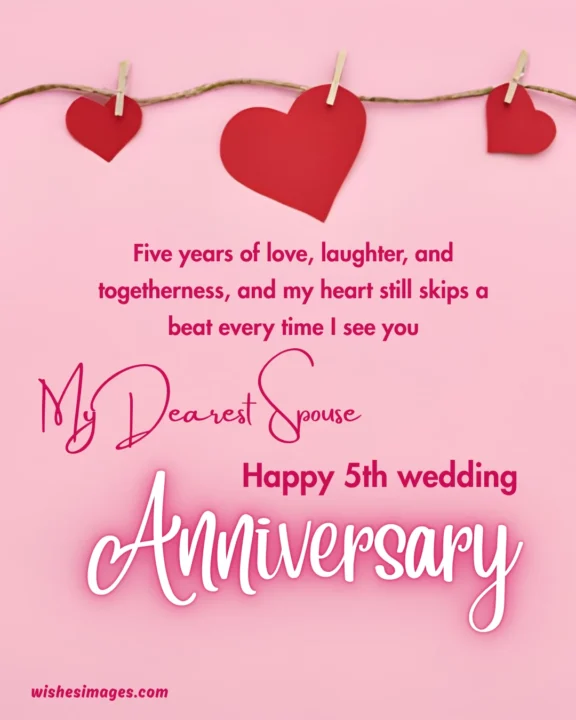 5th wedding anniversary wishes