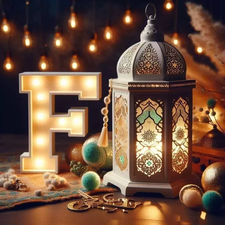 Beautiful Islamic alphabet letter DP for WhatsApp