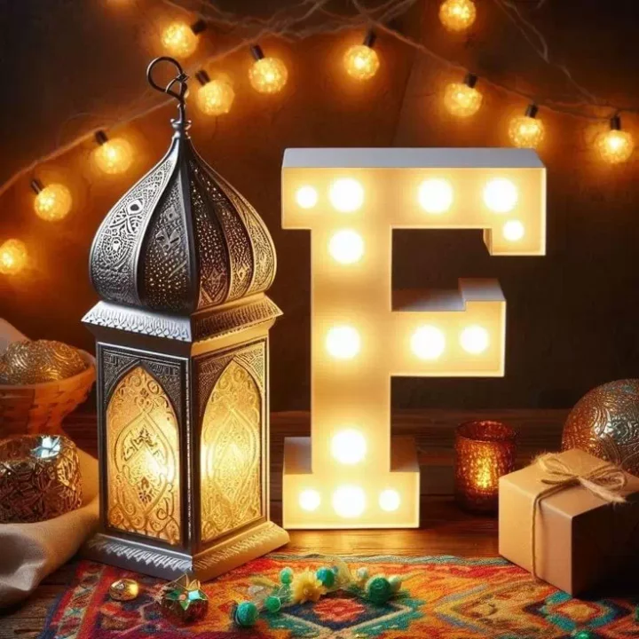 Beautiful Islamic alphabet letter DP for WhatsApp