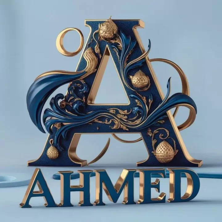 Cute Ahmed Stylish Name Dp Images