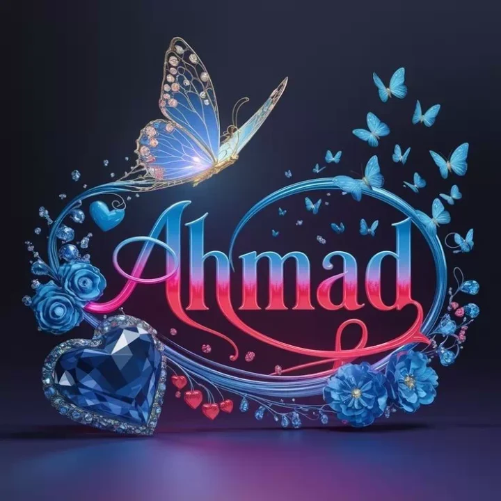 Stylish Ahmed Name DP Images