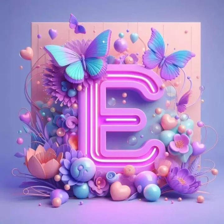 Unique E letter profile pictures for Whatsapp