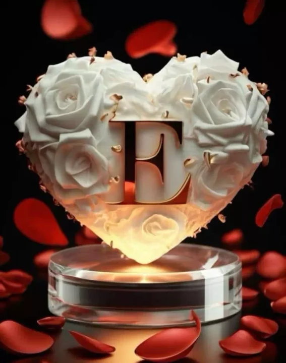 Unique E letter profile images for social media
