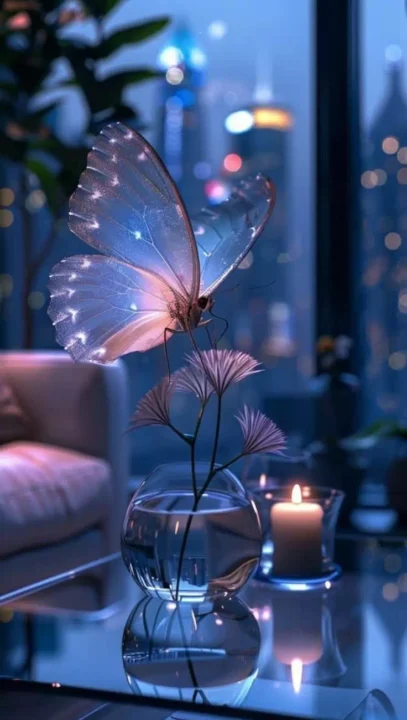 Stylish Blue DP for WhatsApp