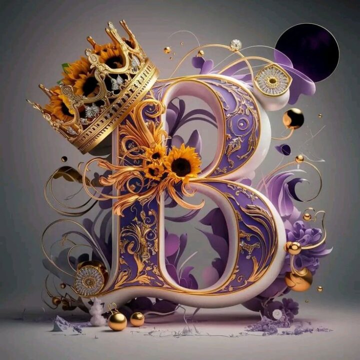 Stylish B letter DP for Instagram