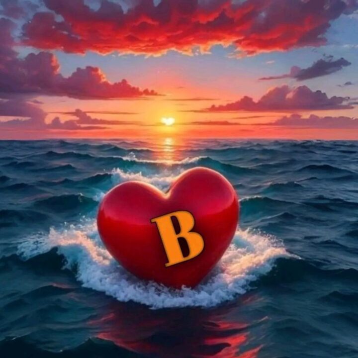 Stylish B letter DP for Instagram