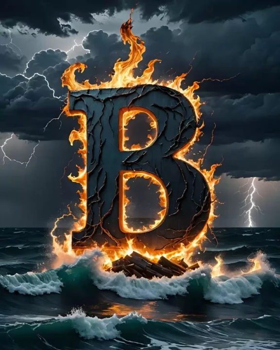 Stylish B letter DP for Instagram