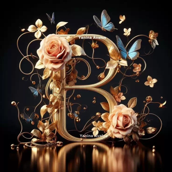 Beautiful B letter DP image for WhatsApp