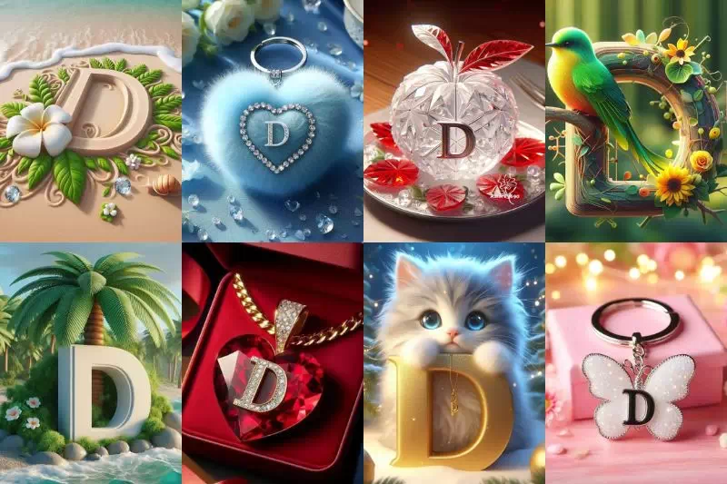 250+ Beautiful D Alphabet Letter DP Images for WhatsApp & Facebook