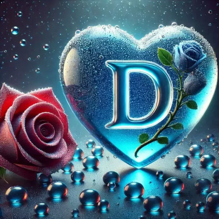 Beautiful D alphabet letter DP for WhatsApp