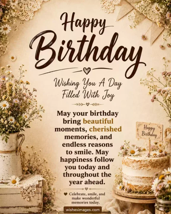 Beautiful Happy Birthday Wishes Images